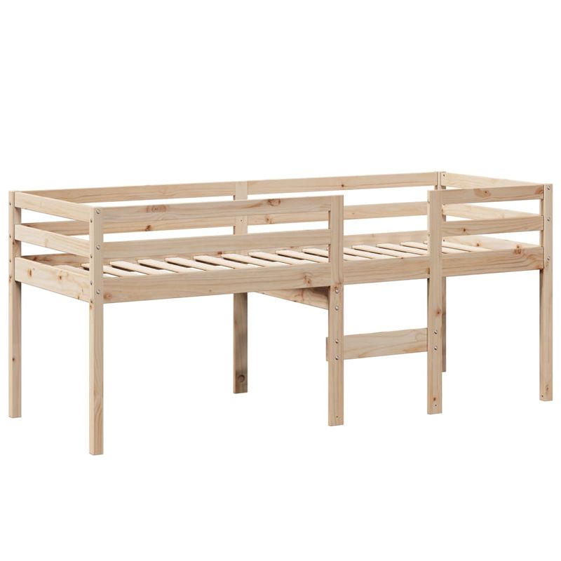 Casa si Gradina - Mobilier - Paturi si accesorii - Paturi - Pat inalt cu acoperis, 75x190 cm, lemn masiv de pin - Infinity.ro