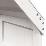 Casa si Gradina - Mobilier - Paturi si accesorii - Paturi - Pat supraetajat cu acoperis, alb, 90x190 cm, lemn masiv de pin - Infinity.ro