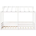 Casa si Gradina - Mobilier - Paturi si accesorii - Paturi - Acoperis pat de copii, alb, 90x200 cm, lemn masiv de pin - Infinity.ro