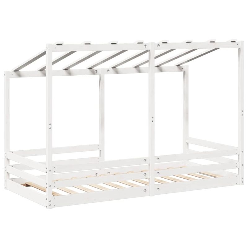 Casa si Gradina - Mobilier - Paturi si accesorii - Paturi - Acoperis pat de copii, alb, 90x200 cm, lemn masiv de pin - Infinity.ro