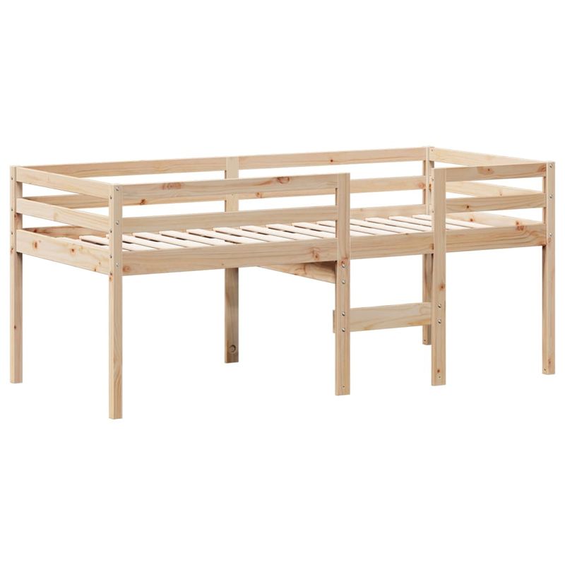 Casa si Gradina - Mobilier - Paturi si accesorii - Paturi - Pat inalt cu acoperis, 75x190 cm, lemn masiv de pin - Infinity.ro