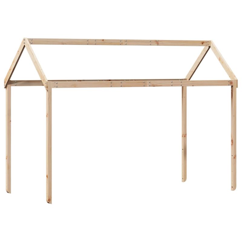 Casa si Gradina - Mobilier - Paturi si accesorii - Paturi - Pat inalt cu acoperis, 75x190 cm, lemn masiv de pin - Infinity.ro