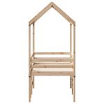 Casa si Gradina - Mobilier - Paturi si accesorii - Paturi - Pat inalt cu acoperis, 75x190 cm, lemn masiv de pin - Infinity.ro