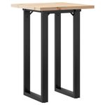 Casa si Gradina - Mobilier - Mese si birouri - Mese bucatarie si dining - Masa bucatarie, cadru O, 50x50x75,5 cm lemn masiv pin si fonta - Infinity.ro