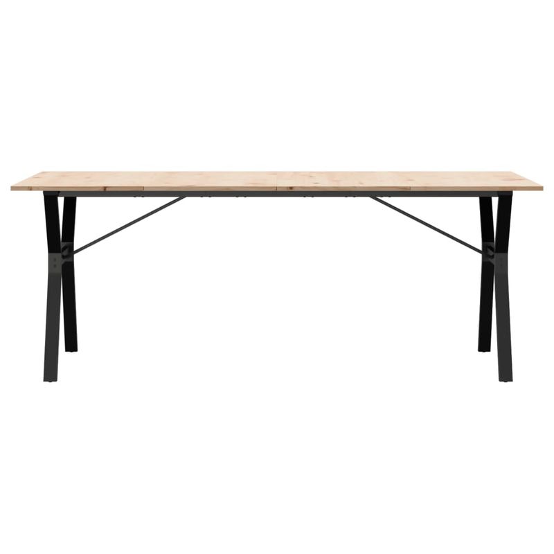 Casa si Gradina - Mobilier - Mese si birouri - Mese bucatarie si dining - Masa bucatarie, cadru Y, 200x100x75 cm lemn masiv pin si fonta - Infinity.ro