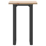 Casa si Gradina - Mobilier - Mese si birouri - Mese bucatarie si dining - Masa bucatarie, cadru O, 50x50x75,5 cm lemn masiv pin si fonta - Infinity.ro