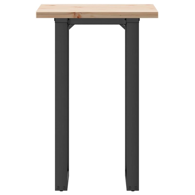 Casa si Gradina - Mobilier - Mese si birouri - Mese bucatarie si dining - Masa bucatarie, cadru O, 50x50x75,5 cm lemn masiv pin si fonta - Infinity.ro