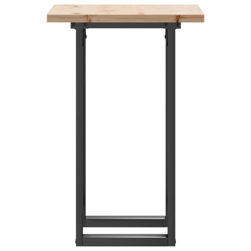 Casa si Gradina - Mobilier - Mese si birouri - Mese bucatarie si dining - Masa bucatarie, cadru O, 50x50x75,5 cm lemn masiv pin si fonta - Infinity.ro