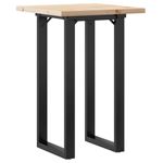 Casa si Gradina - Mobilier - Mese si birouri - Mese bucatarie si dining - Masa bucatarie, cadru O, 50x50x75,5 cm lemn masiv pin si fonta - Infinity.ro