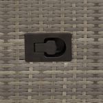 Casa si Gradina - Gradina si terasa - Mobilier exterior - Seturi mobila gradina - Set bistro de gradina cu perne, 3 piese, gri, poliratan - Infinity.ro