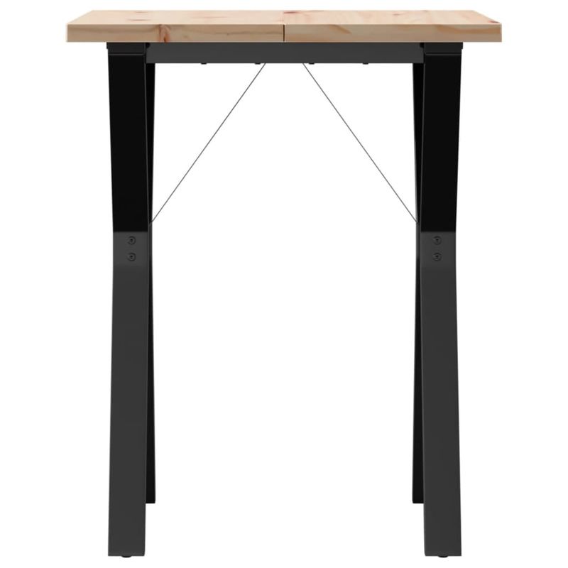 Casa si Gradina - Mobilier - Mese si birouri - Mese bucatarie si dining - Masa bucatarie, cadru Y, 60x60x75,5 cm lemn masiv pin si fonta - Infinity.ro