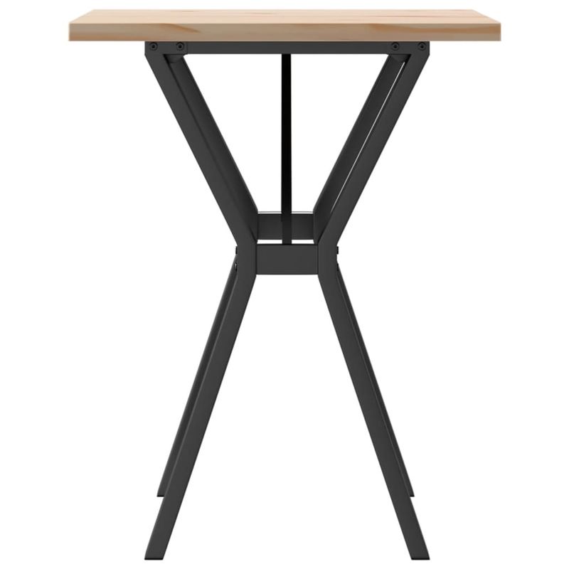 Casa si Gradina - Mobilier - Mese si birouri - Mese bucatarie si dining - Masa bucatarie, cadru Y, 60x60x75,5 cm lemn masiv pin si fonta - Infinity.ro