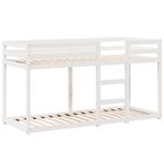 Casa si Gradina - Mobilier - Paturi si accesorii - Paturi - Pat supraetajat cu acoperis, alb, 75x190 cm, lemn masiv de pin - Infinity.ro