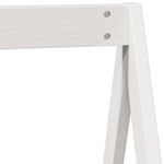 Casa si Gradina - Mobilier - Paturi si accesorii - Paturi - Pat supraetajat cu acoperis, alb, 75x190 cm, lemn masiv de pin - Infinity.ro