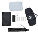 Sport si Outdoor - Camping - Corturi camping - Cort de familie cupola 6 persoane, alb opac textil impermeabil - Infinity.ro