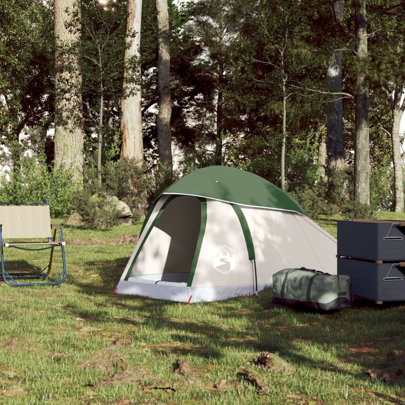 Sport si Outdoor - Camping - Corturi camping - Cort de camping cupola pentru 1 persoana, verde, impermeabil - Infinity.ro