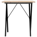 Casa si Gradina - Mobilier - Mese si birouri - Mese bucatarie si dining - Masa de bucatarie, cadru X, 70x70x75 cm lemn masiv pin si fonta - Infinity.ro