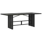 Casa si Gradina - Gradina si terasa - Mobilier exterior - Seturi mobila gradina - Set mobilier de gradina cu perne, 9 piese, negru, poliratan - Infinity.ro