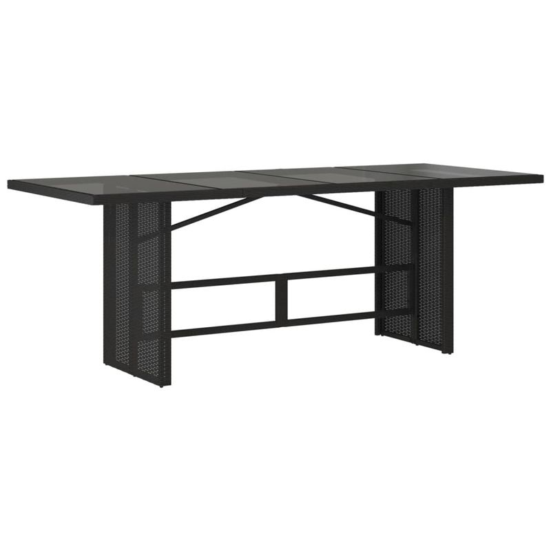 Casa si Gradina - Gradina si terasa - Mobilier exterior - Seturi mobila gradina - Set mobilier de gradina cu perne, 9 piese, negru, poliratan - Infinity.ro