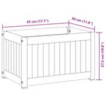 Casa si Gradina - Gradinarit si plante - Plante si ghivece - Ghivece si suporturi - Jardiniera de gradina, 45x30x27,5 cm, lemn masiv acacia/otel - Infinity.ro