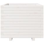 Casa si Gradina - Gradinarit si plante - Plante si ghivece - Ghivece si suporturi - Jardiniera de gradina, alb, 60x60x49,5 cm, lemn masiv de pin - Infinity.ro