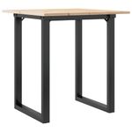 Casa si Gradina - Mobilier - Mese si birouri - Mese bucatarie si dining - Masa de bucatarie, cadru O, 60x60x75 cm lemn masiv pin si fonta - Infinity.ro