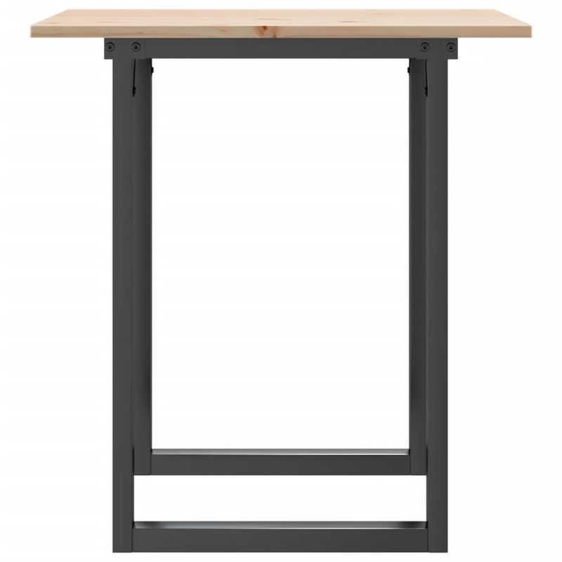 Casa si Gradina - Mobilier - Mese si birouri - Mese bucatarie si dining - Masa de bucatarie, cadru O, 60x60x75 cm lemn masiv pin si fonta - Infinity.ro
