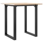 Casa si Gradina - Mobilier - Mese si birouri - Mese bucatarie si dining - Masa de bucatarie, cadru O, 60x60x75 cm lemn masiv pin si fonta - Infinity.ro