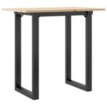 Casa si Gradina - Mobilier - Mese si birouri - Mese bucatarie si dining - Masa de bucatarie, cadru O, 80x50x75 cm lemn masiv pin si fonta - Infinity.ro