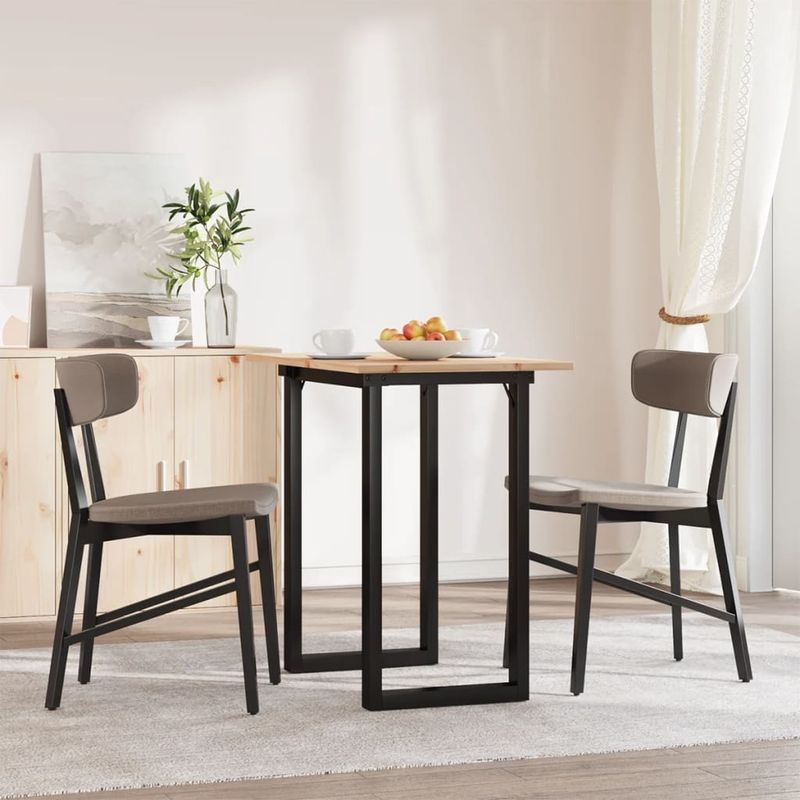 Casa si Gradina - Mobilier - Mese si birouri - Mese bucatarie si dining - Masa de bucatarie, cadru O, 80x50x75 cm lemn masiv pin si fonta - Infinity.ro