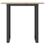 Casa si Gradina - Mobilier - Mese si birouri - Mese bucatarie si dining - Masa de bucatarie, cadru O, 80x50x75 cm lemn masiv pin si fonta - Infinity.ro