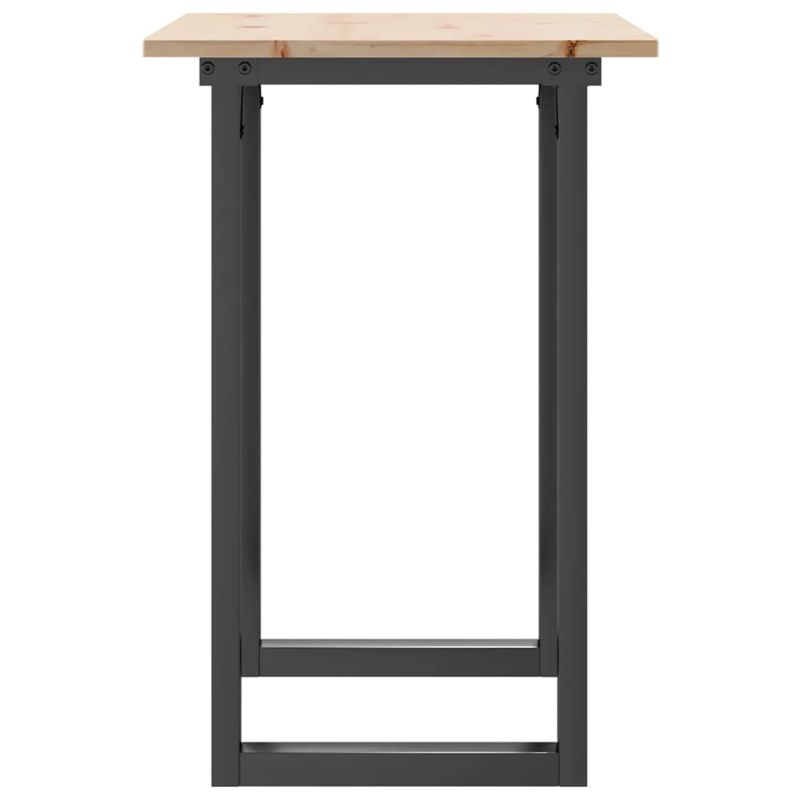 Casa si Gradina - Mobilier - Mese si birouri - Mese bucatarie si dining - Masa de bucatarie, cadru O, 80x50x75 cm lemn masiv pin si fonta - Infinity.ro