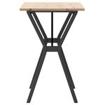 Casa si Gradina - Mobilier - Mese si birouri - Mese bucatarie si dining - Masa de bucatarie, cadru Y, 80x50x75 cm lemn masiv pin si fonta - Infinity.ro