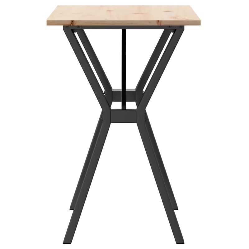 Casa si Gradina - Mobilier - Mese si birouri - Mese bucatarie si dining - Masa de bucatarie, cadru Y, 80x50x75 cm lemn masiv pin si fonta - Infinity.ro