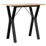 Casa si Gradina - Mobilier - Mese si birouri - Mese bucatarie si dining - Masa de bucatarie, cadru Y, 80x50x75 cm lemn masiv pin si fonta - Infinity.ro