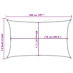 Casa si Gradina - Gradina si terasa - Umbrele si pavilioane - Umbrele - Panza parasolar, nisipiu dreptunghiular 5x8 m HDPE 160 g/m² - Infinity.ro