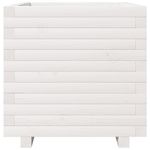 Casa si Gradina - Gradinarit si plante - Plante si ghivece - Ghivece si suporturi - Jardiniera de gradina, alb, 50x50x49,5 cm, lemn masiv de pin - Infinity.ro