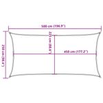 Casa si Gradina - Gradina si terasa - Umbrele si pavilioane - Umbrele - Panza parasolar, 2,5x4,5 dreptunghiular 2,5x5 m HDPE 160 g/m² - Infinity.ro