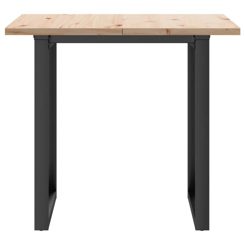 Casa si Gradina - Mobilier - Mese si birouri - Mese bucatarie si dining - Masa bucatarie, cadru O, 90x90x75,5 cm lemn masiv pin si fonta - Infinity.ro