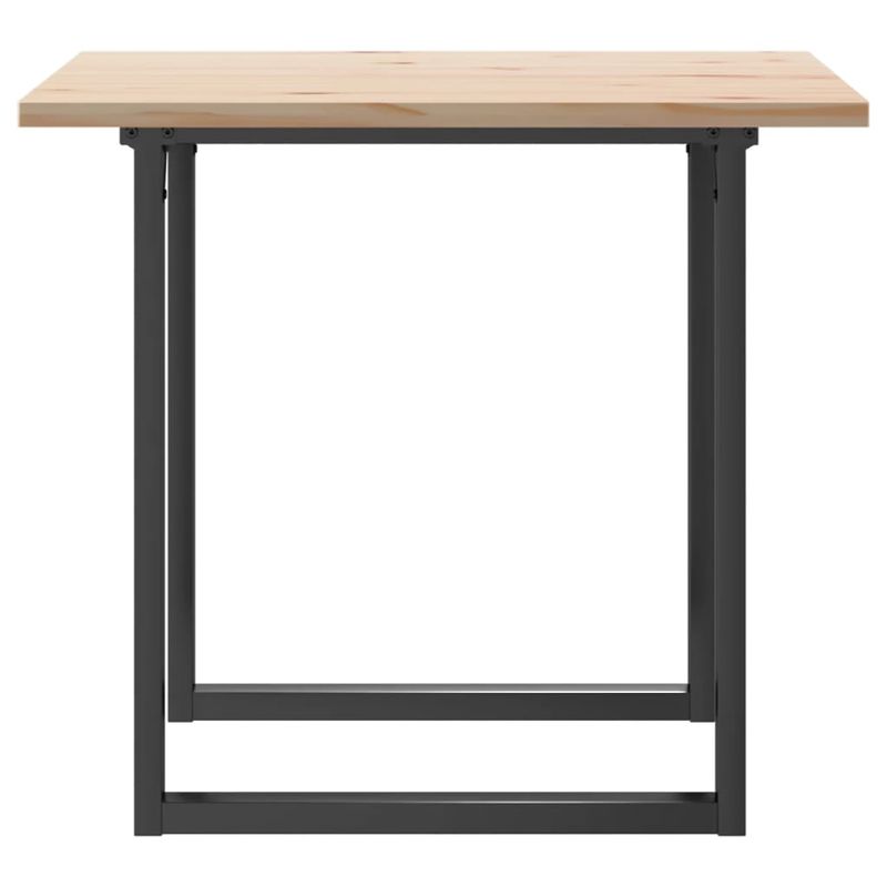 Casa si Gradina - Mobilier - Mese si birouri - Mese bucatarie si dining - Masa bucatarie, cadru O, 90x90x75,5 cm lemn masiv pin si fonta - Infinity.ro