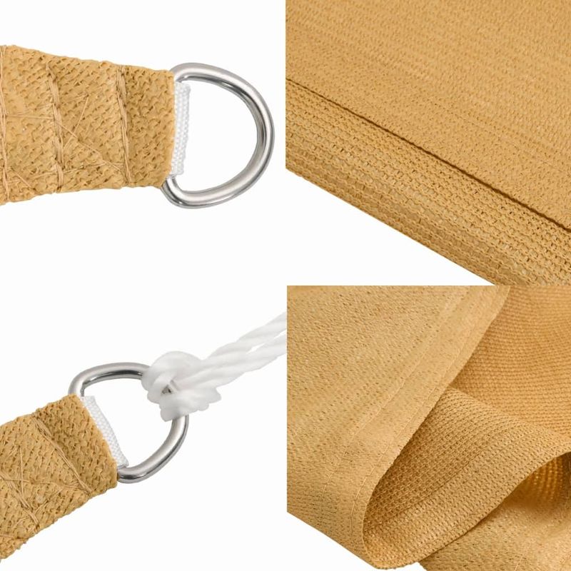 Casa si Gradina - Gradina si terasa - Umbrele si pavilioane - Umbrele - Panza parasolar, nisipiu dreptunghiular 4x6 m HDPE 160 g/m² - Infinity.ro