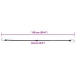 Sport si Outdoor - Camping - Accesorii corturi - Corzi elastice cu benzi reflectorizante/carlige 25 buc. 100 cm - Infinity.ro