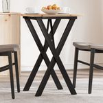 Casa si Gradina - Mobilier - Mese si birouri - Mese bucatarie si dining - Masa de bucatarie, cadru X, 50x50x75 cm lemn masiv pin si fonta - Infinity.ro