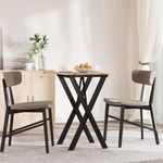 Casa si Gradina - Mobilier - Mese si birouri - Mese bucatarie si dining - Masa de bucatarie, cadru X, 50x50x75 cm lemn masiv pin si fonta - Infinity.ro