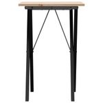 Casa si Gradina - Mobilier - Mese si birouri - Mese bucatarie si dining - Masa de bucatarie, cadru X, 50x50x75 cm lemn masiv pin si fonta - Infinity.ro