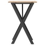 Casa si Gradina - Mobilier - Mese si birouri - Mese bucatarie si dining - Masa de bucatarie, cadru X, 50x50x75 cm lemn masiv pin si fonta - Infinity.ro