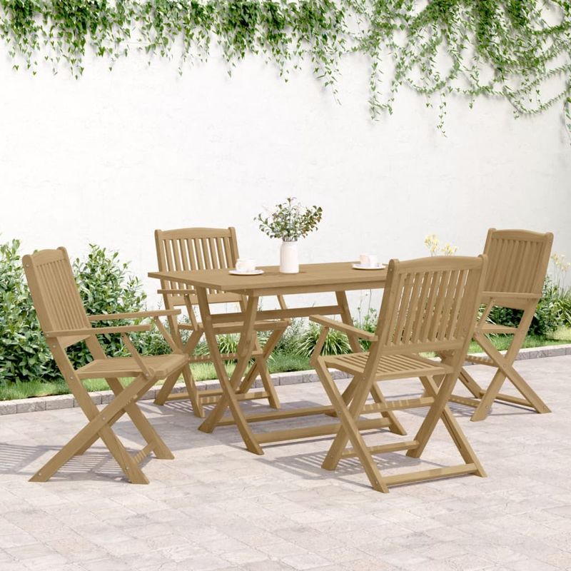Casa si Gradina - Gradina si terasa - Mobilier exterior - Seturi mobila gradina - Set mobilier de gradina, 5 piese, lemn masiv de acacia - Infinity.ro
