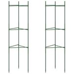 Casa si Gradina - Gradinarit si plante - Plante si ghivece - Ghivece si suporturi - Suport pentru rosii, 2 buc., 116 cm, otel si PP - Infinity.ro