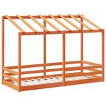 Casa si Gradina - Mobilier - Paturi si accesorii - Paturi - Acoperis pat de copii, 90x190 cm, lemn masiv de pin, maro ceruit - Infinity.ro