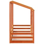 Casa si Gradina - Mobilier - Paturi si accesorii - Paturi - Acoperis pat de copii, 90x190 cm, lemn masiv de pin, maro ceruit - Infinity.ro